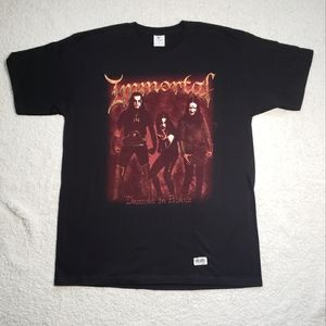 IMMORTAL DAMNED IN BLACK T-SHIRT SIZE M